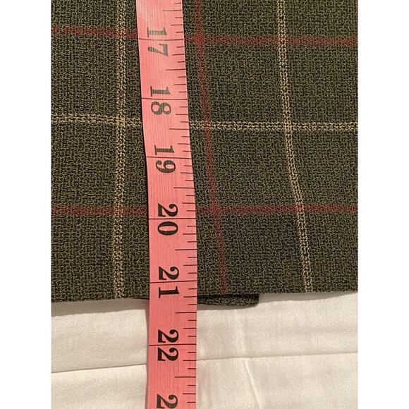 Twee For Petes Sake Women Size 8 Green Window Pane Quiet Money Vintage Blazer - Picture 8 of 8